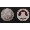 Image 2 : 2002 American .999 Silver Eagle & 2021 .999 Silver Panda 2 Troy Ounces Total .999 Silver