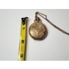 Image 9 : Gold-Filled Pocket Watch -Engraved Back & Photo, Adjustable Chain - Gorgeous Piece