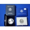 1999 American Eagle 1 oz Silver Coin & 1986 Liberty Half Dollar Coin 