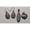 Image 2 : Sterling Silver Earrings & Pendants - Total Weight: 18.1g