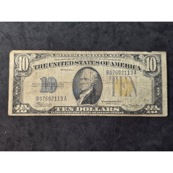 North African Emergency Issue $10 Silver Certificate