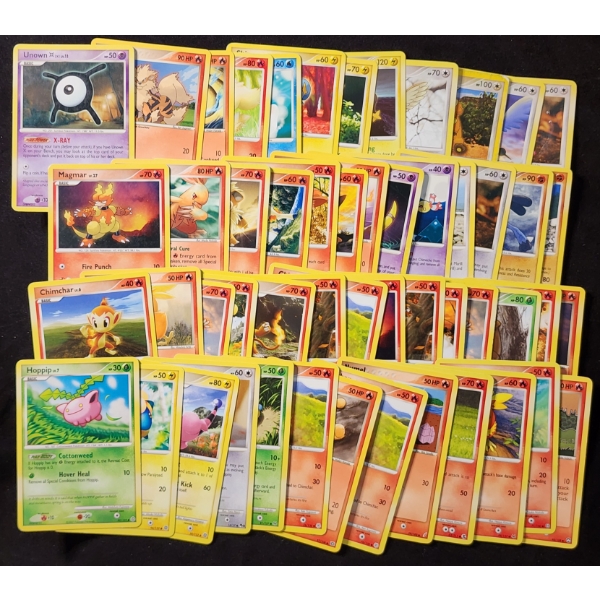 Large Lot of Over 50 Assorted Vintage Pokemon Trading Cards ~ Many Sought After Names & Unique Arts