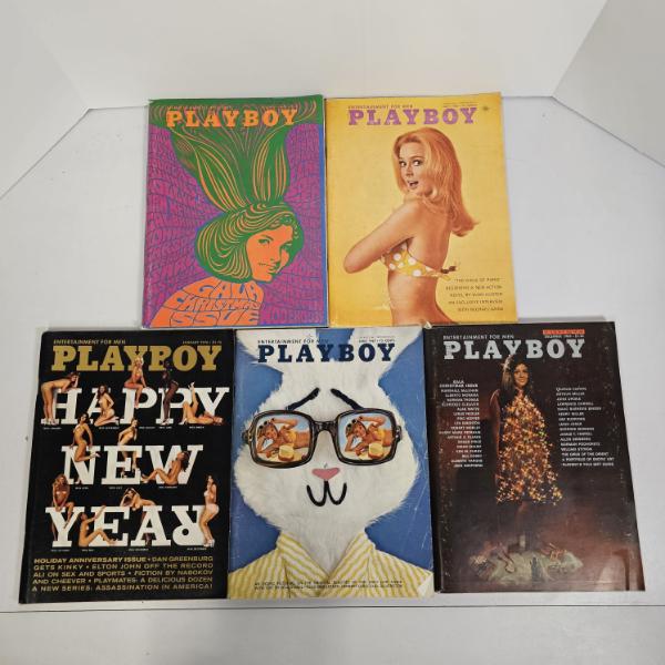Vintage 1960s And 1970s Playboy Entertainment For Men Magazine Lot
