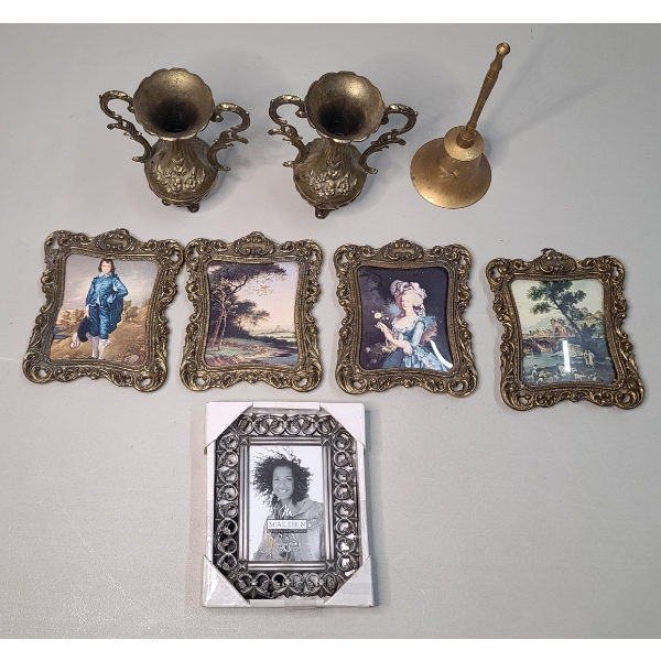 Decorative Frames, Bell & Vintage Mini Victorian Style Vases