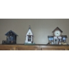 Image 2 : Louisville Home Pickup - Large Group 8 Pcs - Custom Made & Painted Bird Houses - Superb! See Pics