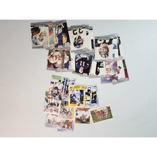 Assorted Mostly 90's Football Trading Cards: 
