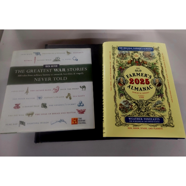 Three Specialty Books - Farmers Almanac , Weird Ohio, Greatest War Stories Never Told