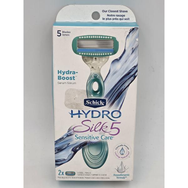 Brand New Schick Hydro Silk 5 Womans Razor With 2 Refill Blades