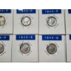 Image 3 : x10 Assorted Years 90% Silver Mercury Dimes FV: $1.00