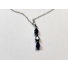 Image 4 : Sterling Silver: 3-Stone Necklace, 3-Stone Dangle Earrings, Stud Earrings Total Weight: 5.2g