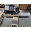 Image 4 : Vintage Media Collection Including Record Player, VHS Tapes, 8 Tracks, Vinal Albums, CED Movie Disks
