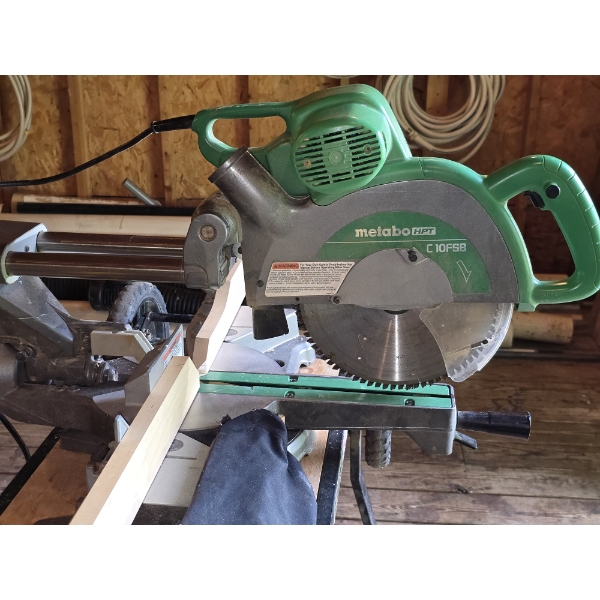 Metabo C10FSB Sliding Miter Saw w/ Folding Stand - Works