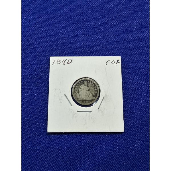 1840 Liberty Seated Dime - 10c