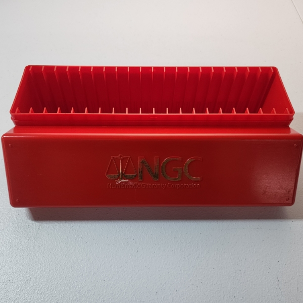 NGC Red Coin Slab Holder - Holds 20 Standard NGC Slabs 