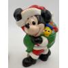 Image 4 : Mickey Mouse Santa with Bag of Toys with Donald Duck in it - Mickey Mouse Skiing Musical Box 