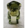 Image 1 : Degenhart Vintage Uranium Glass Dog Figurine - January Blizzard - UV Reactive!!!