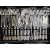Image 3 : Nice Enchanted Rose Silverplated Flatware Set - Total Weight 7 lbs