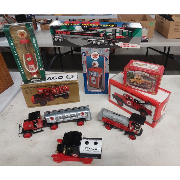 9 Pc Group Of Die Cast & Tin Litho Vehicles All Brand New Never Used