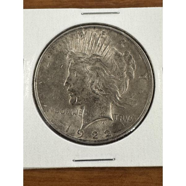 1922 United States PEACE Silver Dollar - Great Condition