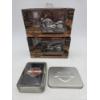 Image 1 : New In Packages- Two 2004 Die Cast 6'' Harley Davidson Bikes And Harley Davidson Tin With New Playin