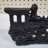 Image 5 : Nice Heavy Duty Cast Iron Railroad or Train Bookend With Vintage Music Box From Sears!