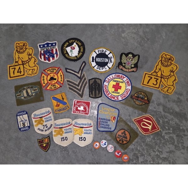 Vintage Patch & Pin Collection