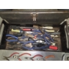 Image 5 : Gray Metal Tool Box With Tray. Includes Great Collection Of Useful Tools, Including Wrenches, Pliers