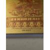 Image 3 : $100 Gold Coin Certificate Gold Back .999999 - 24K Gold Back In Protective Holder - Mint Condition