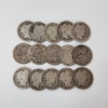 Image 1 : x15 Assorted Years 90% Silver Barber Dimes - Face Value $1.50