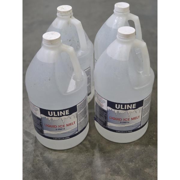 Four Gallons Of Uline Liquid Ice Melt