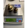 Image 7 : Small Vintage Indian Brass Elephant Claw Bells Featuring floral patterns - 3 inches tall 
