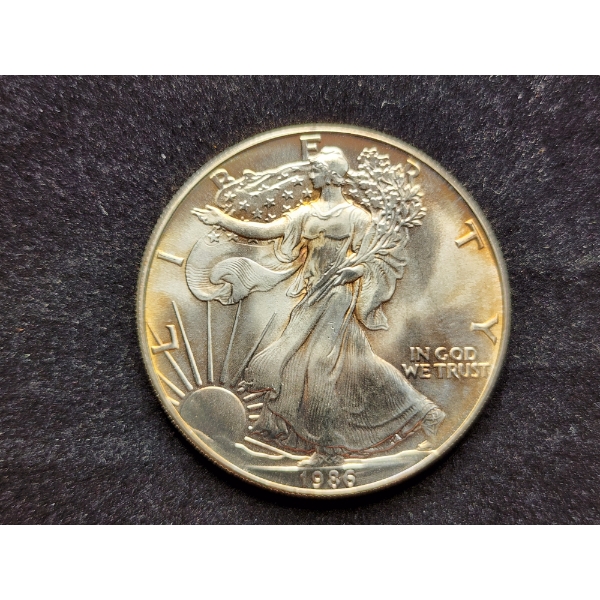1986 American Eagle 1 Oz Fine Silver Dollar Bullion Round - First Year Minted!