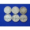 Image 6 : 6 U.S. Nickels: Liberty Head "V" Nickels: 1892, 1899, 1905 and Buffalo Nickels: x2 1936 and 1924