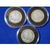 Image 2 : x3 90% Silver Walking Liberty Half Dollars 1944, 1944, 1943 In Capsules FV: $1.50