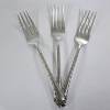 Image 1 : Three Sterling Silver Forks ~ Total Weight 111.2 Grams