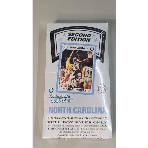 FACTORY SEALED 1990 North Carolina Tar Heels Collegiate Collection Second Edition Trading Cards