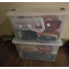Image 1 : *Pick Up At Louisville Home - No Shipping Available* Two 66 Quart Sterlite Plastic Totes With Christ