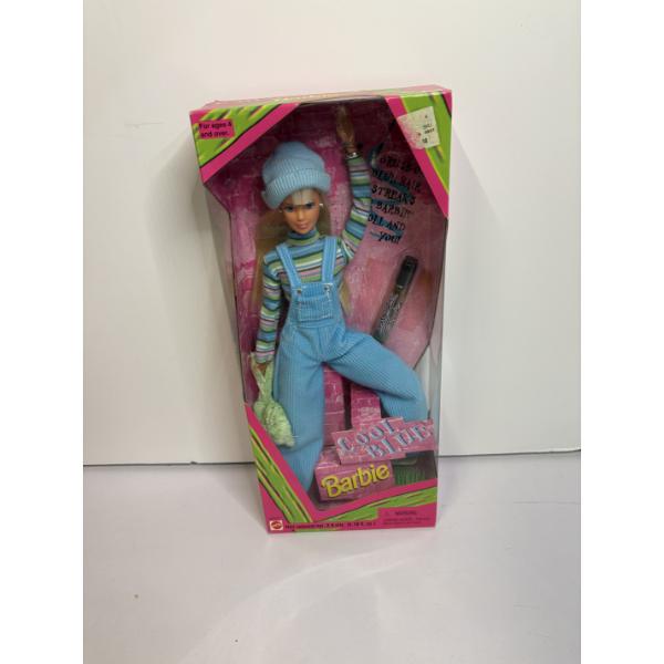 Cool Blue Barbie with Color Streaks for Hair - In Original Packaging - Mattel 1997 