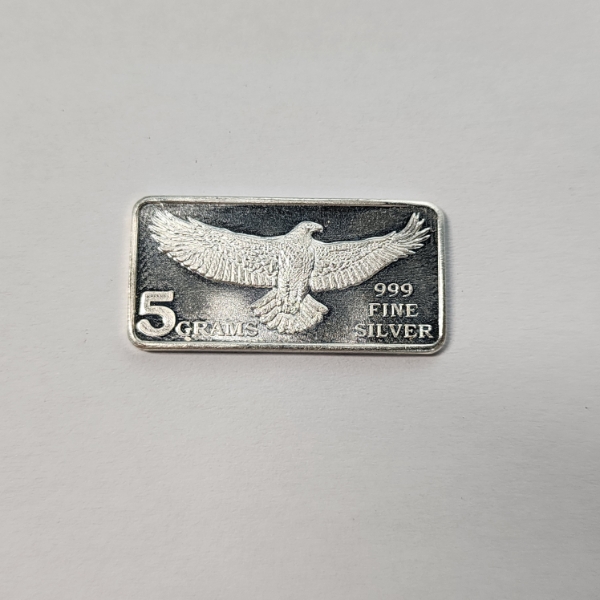 MPM Eagle Design 5 Gram .999 Fine Silver Bar
