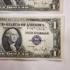 Image 4 : Two United States 1935 D Blue Seal $1 *Consecutive Serial Number* Silver Certificates