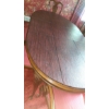 Image 7 : Extremely Fine High End Solid Wood Oval / Round Dining Room Table & 6 Chairs 84" Long W Ex Leave