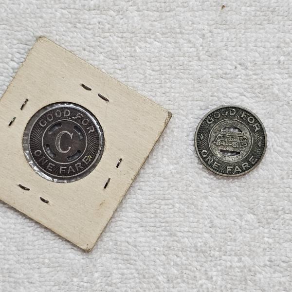 Two Club Transportation Corporation (Yonkers, NY) 1946 Vintage Transit Tokens