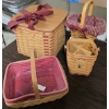 Image 1 : 4 Longaberger Baskets incl Silverware Basket with Divider