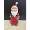 Image 1 : Large 17 Inch Light Up Santa Claus Statue - Excellent Condition - Beautiful Piece