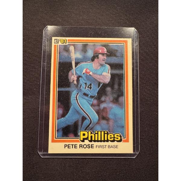 1981 Donruss Pete Rose Baseball Card - Excellent Condition 