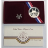 Image 1 : 1984-S United States 90% Silver Olympic Proof Dollar In Original Packaging 