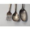 Image 2 : 3 Silver-Plated Utensils "Baby" Imperial Fork and Spoon & W.M. Rogers Spoon TW: 51.7g