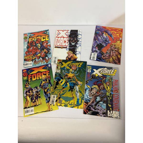 X - Force Comics - Set of 6 Comics - Deadpool & Siryn - X-Men Deluxe - Marvel Comics