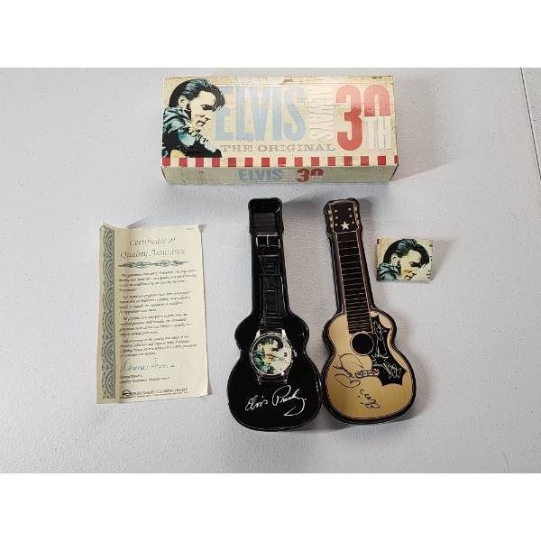 Elvis Presley Always the Original 30th Collectible Watch in Guitar Tin - Brand New