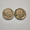 Image 1 : Two United States Buffalo Nickels: One Unknown Year & 1921